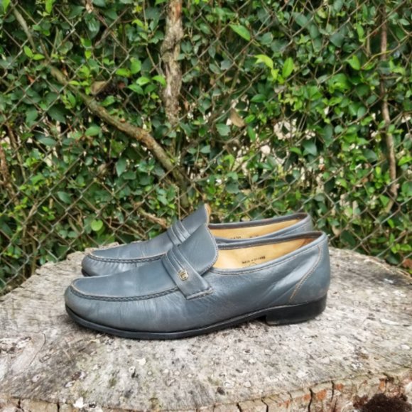 Sz 11 Vintage Men\'s Oakwoods Gray Dress Loafers main image 4